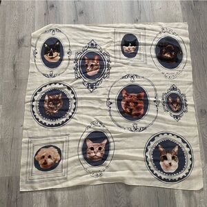 RARE Madewell Pet Portrait Cat Dog Scarf